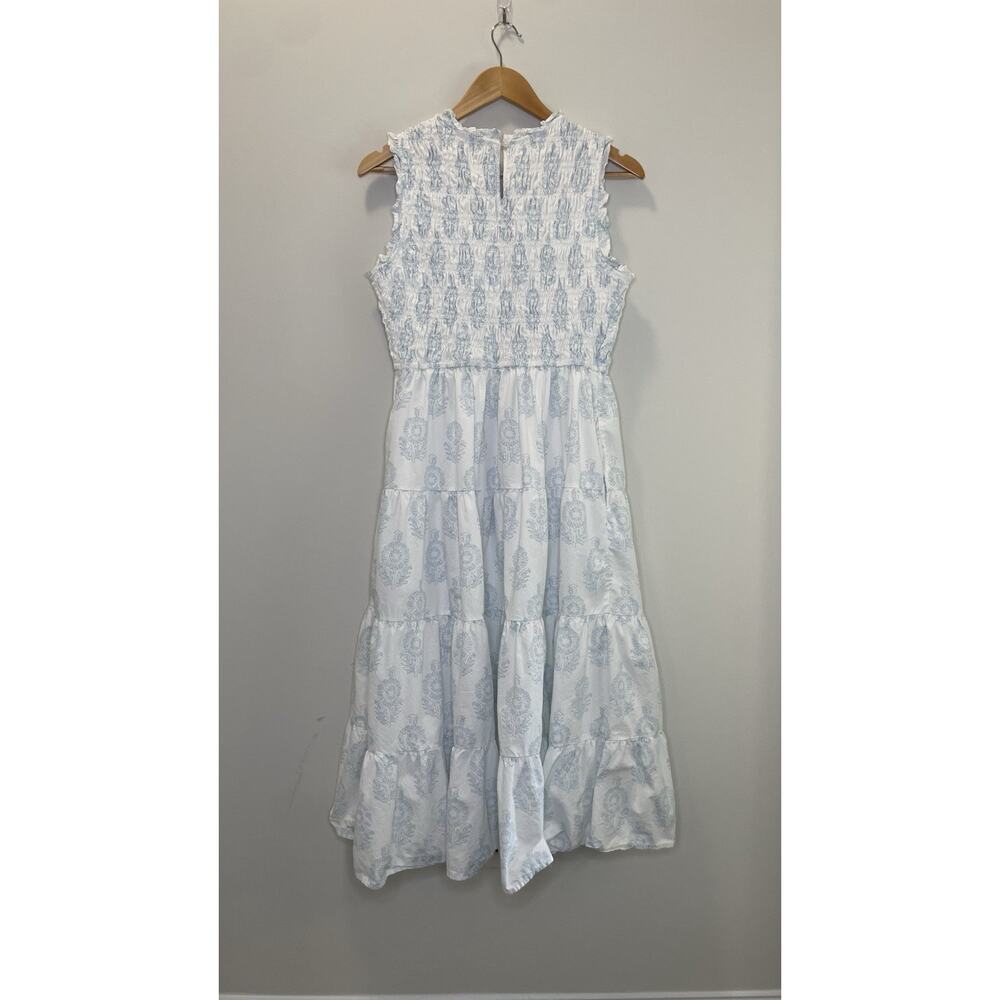 Society Social x Crown & Ivy The Newport Dress Smocked Coastal Chic Cottage 8 - Picture 6 of 13